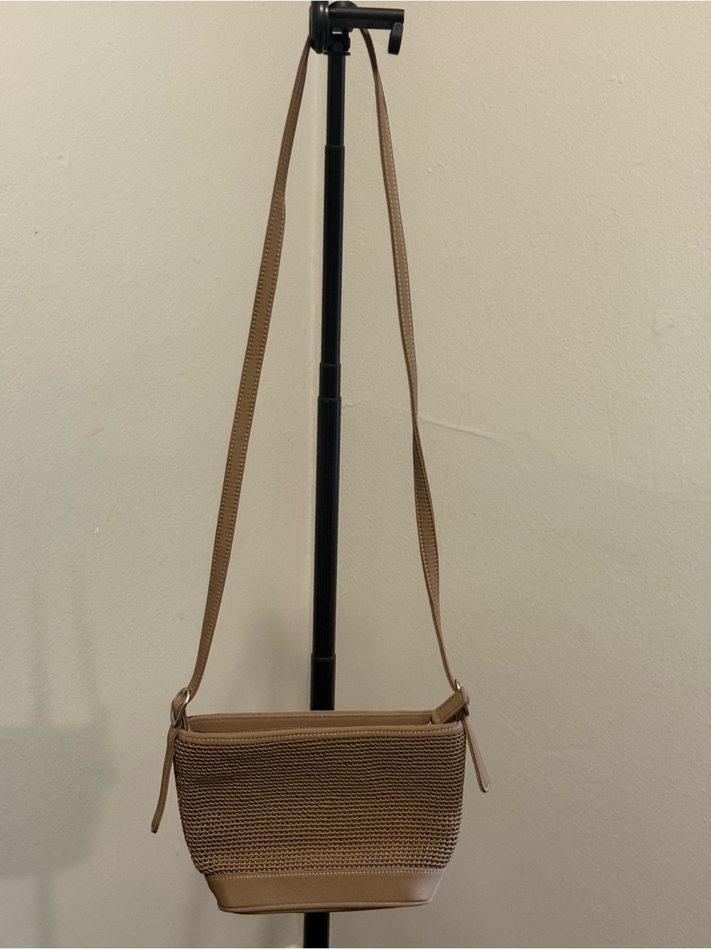 The Sak Tan Woven Crossbody Bag